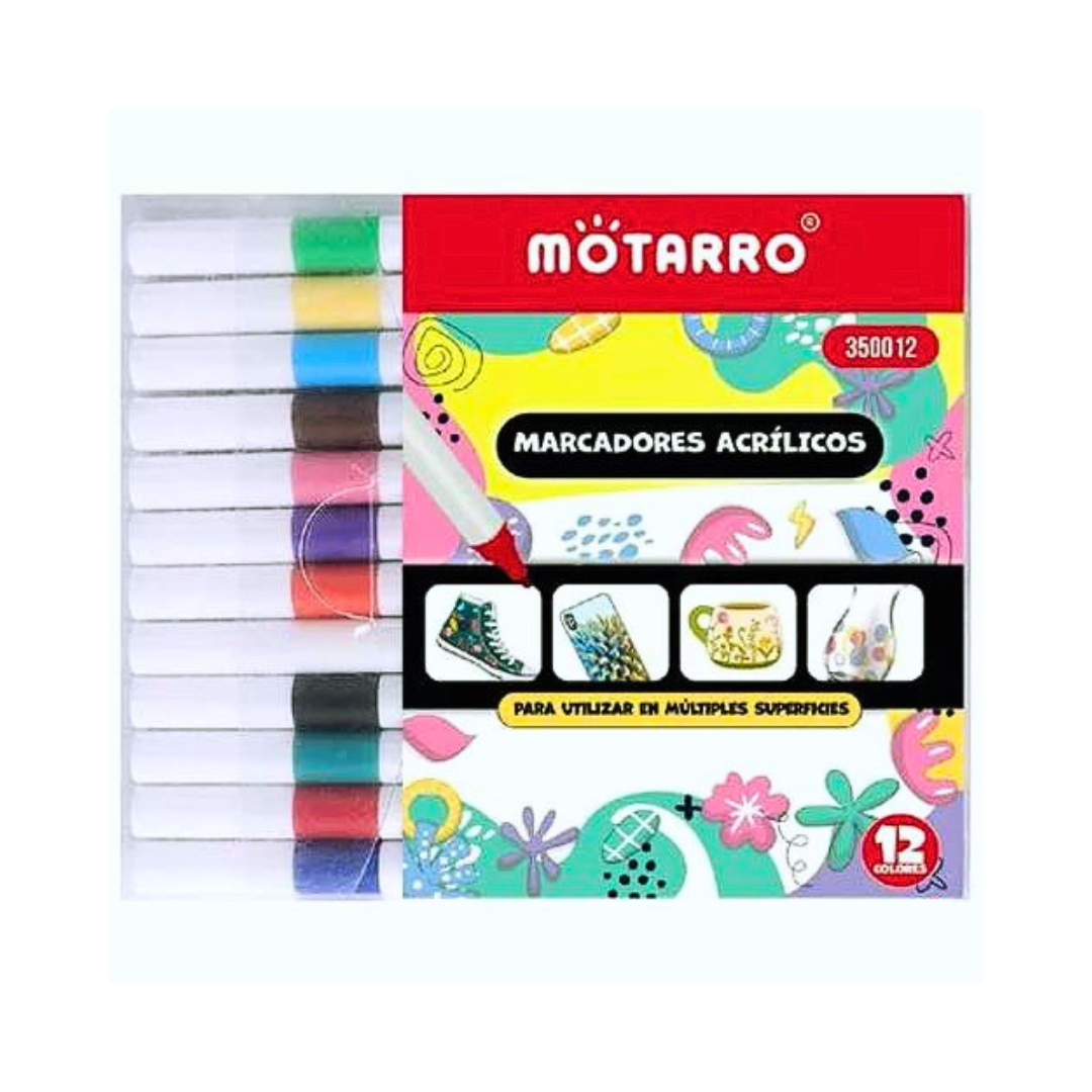 Marcadores Acrílicos X 12 Uni