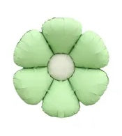 Globo Flor Verde Metalizado x 1 Uni
