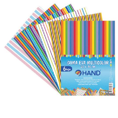 goma eva lineas hand