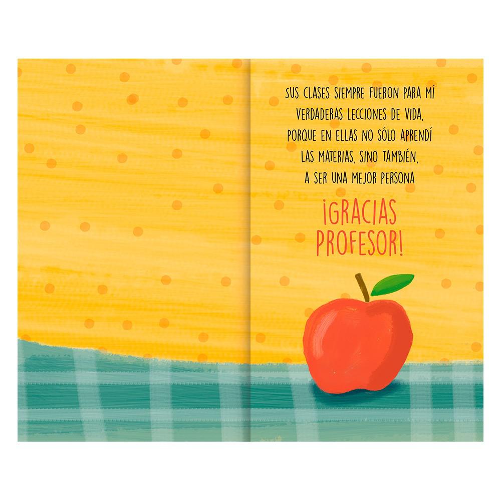 Tarjeta saludo Profesor