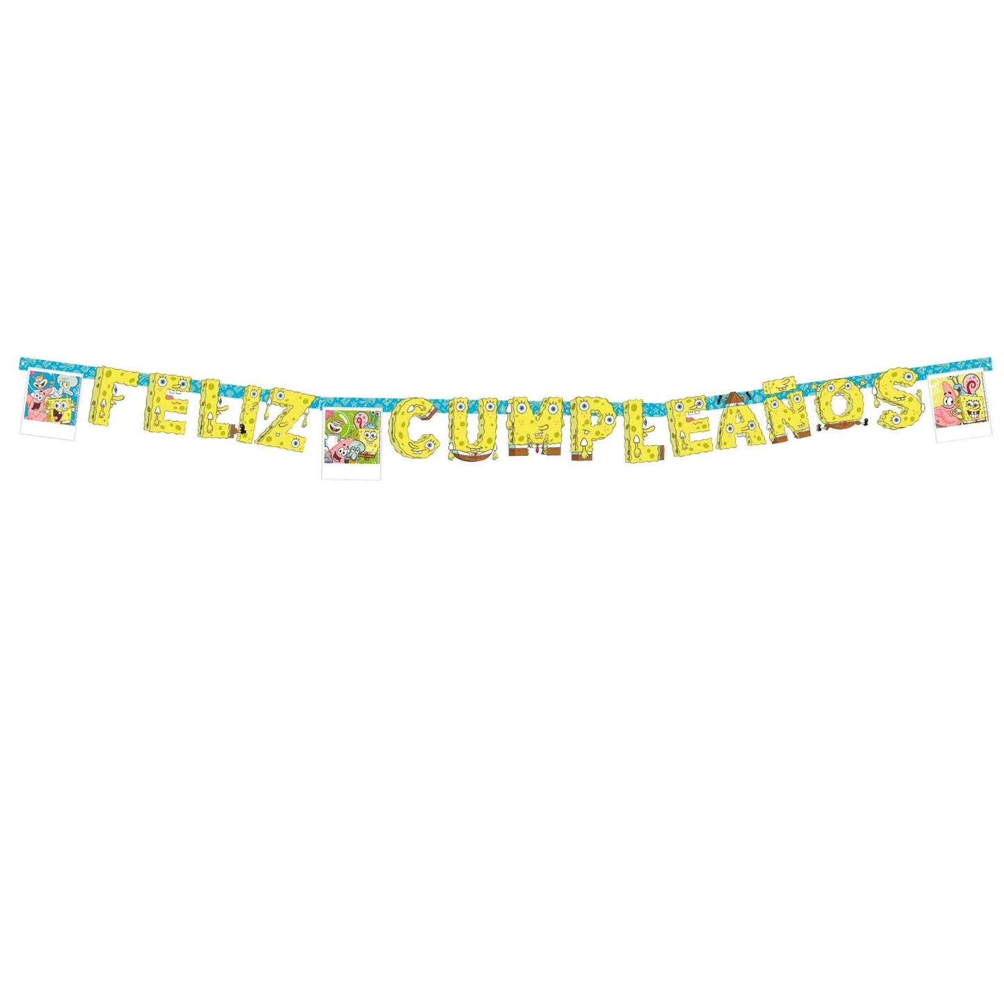 Guirnalda Feliz Cumpleaños Bob Esponja