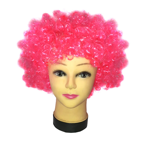 Peluca Afro Fucsia x 1 Uni