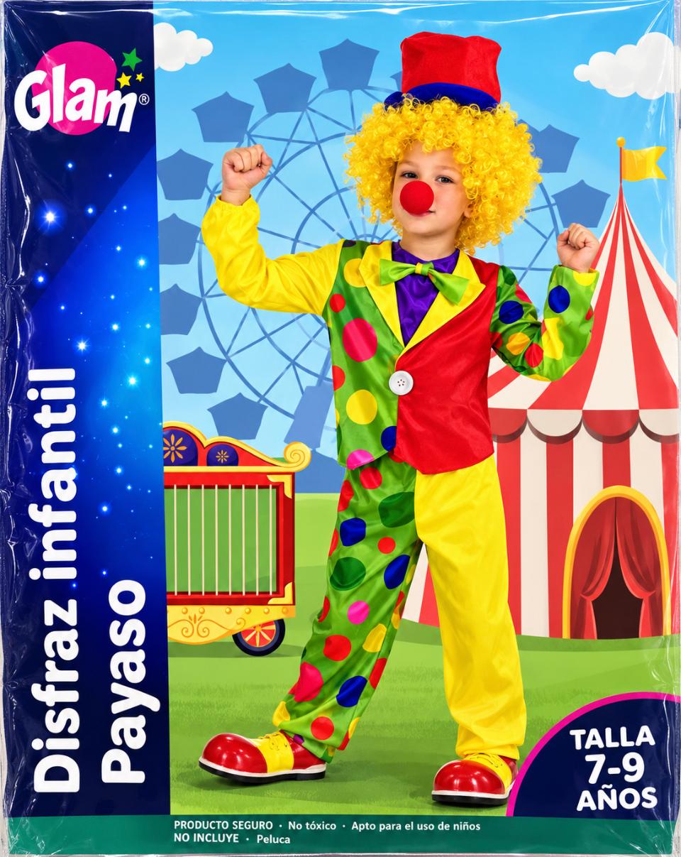 Disfraz Payaso T 7-9 años
