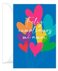 Tarjeta "Feliz Cumpleaños Mi Amor"