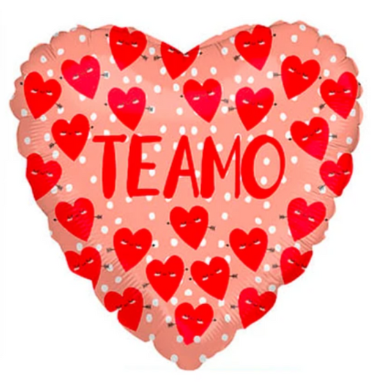 Globo Metálico Corazón Te Amo X 1 Uni