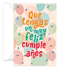 Tarjeta Muy Feliz Cumpleaños
