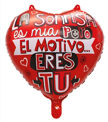 Globo Metálico El Motivo X 1 Uni