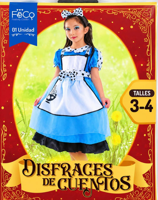 Disfraz Alicia Maravilla T 3-4 años