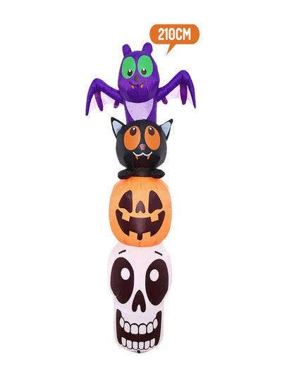 Deco Inflable Led Totem Halloween 210 cm