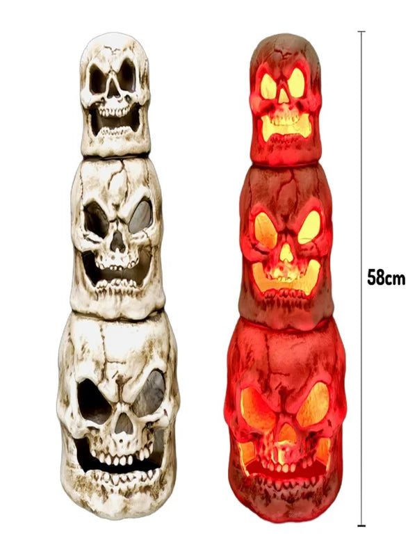 Calaveras Apiladas Led 64Cm X 1 Unidad