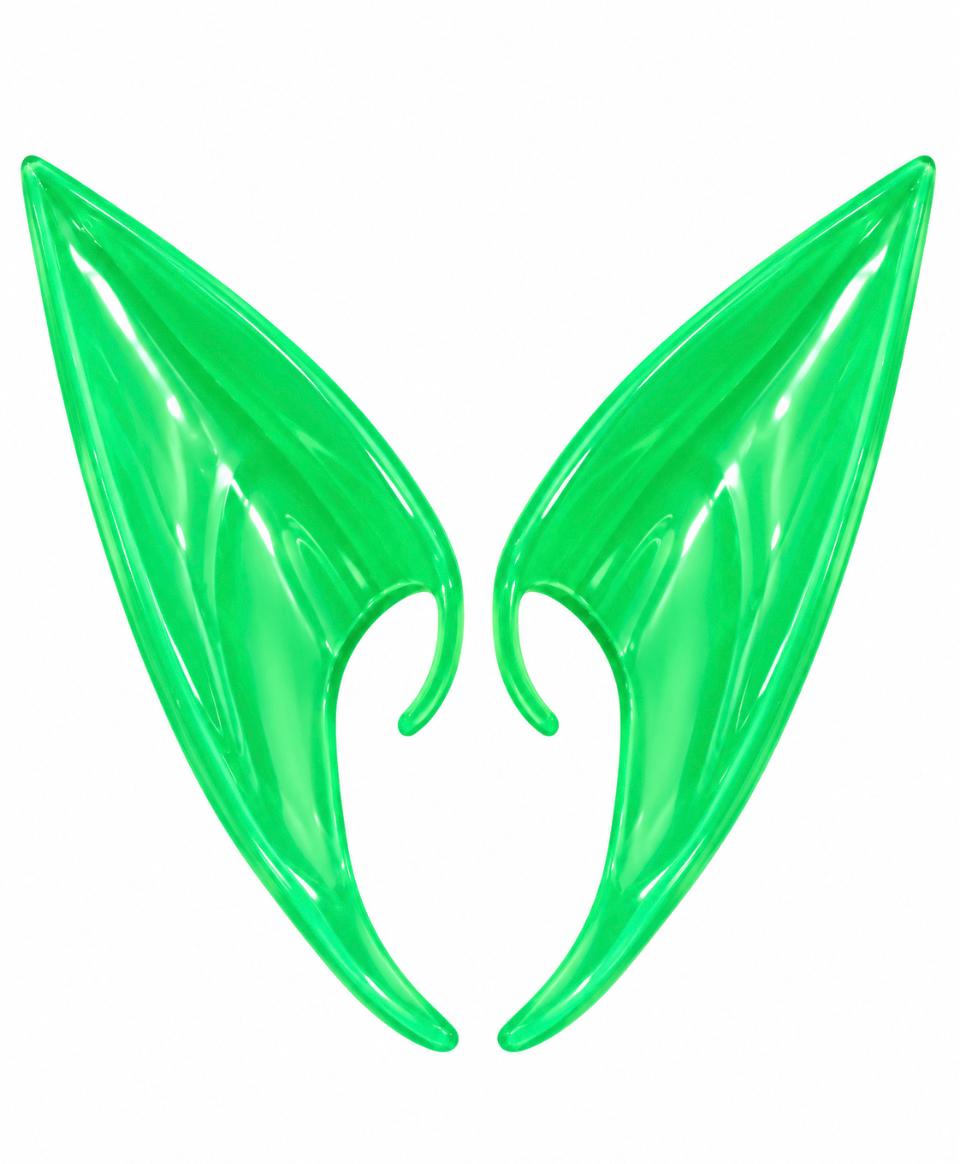 Orejas Elfo Verde Flúor