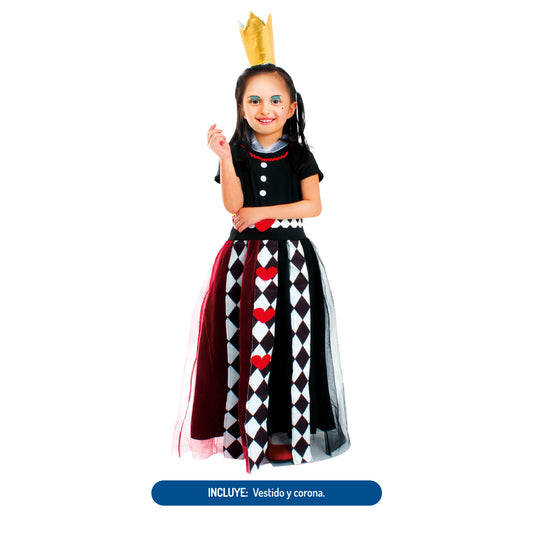 Disfraz Reina de Corazones T 3-4 años