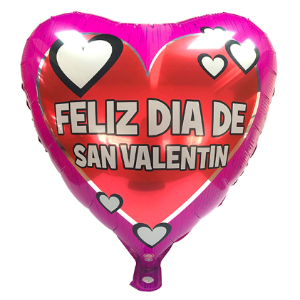 Globo Metálico Feliz Día De San Valentín X 1 Uni