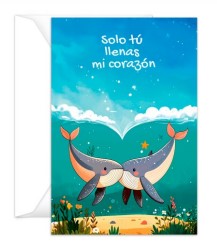Tarjeta Amor "Llenas Mi Corazón"