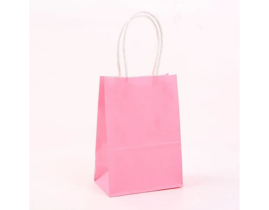 Bolsas de Papel Rosadas x 6 Uni.