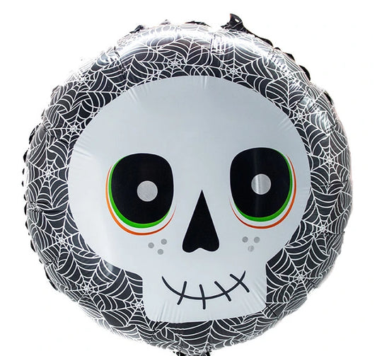 Globo Metálico 18" Calavera x Uni