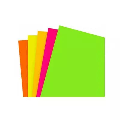 Block De Papel Cartulina Fluor 6 Hojas Rhein