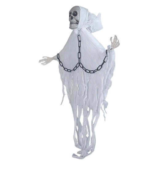 Decoración De Halloween De Fantasma Con Cadenas