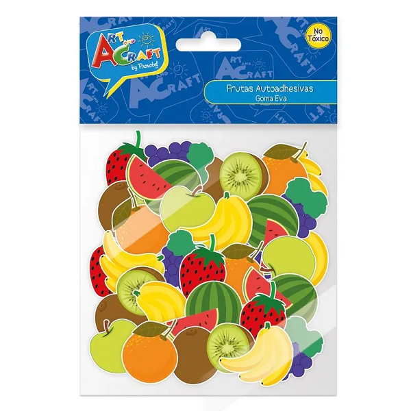 Frutas Autoadhesivas Goma Eva 50 Unid