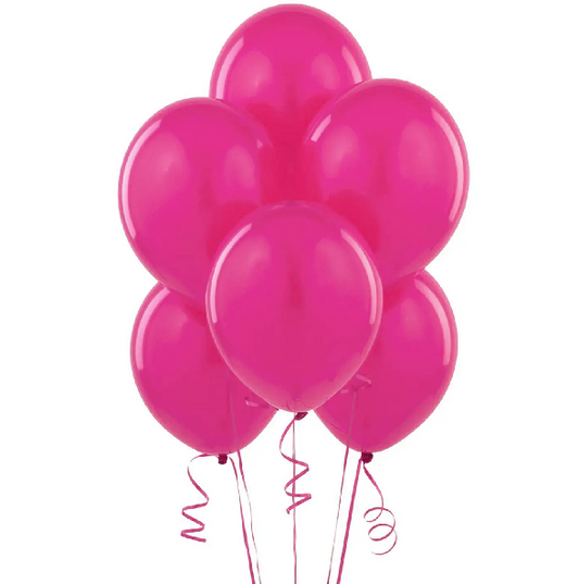 Globos Látex 9" Fucsia x 25 Uni.