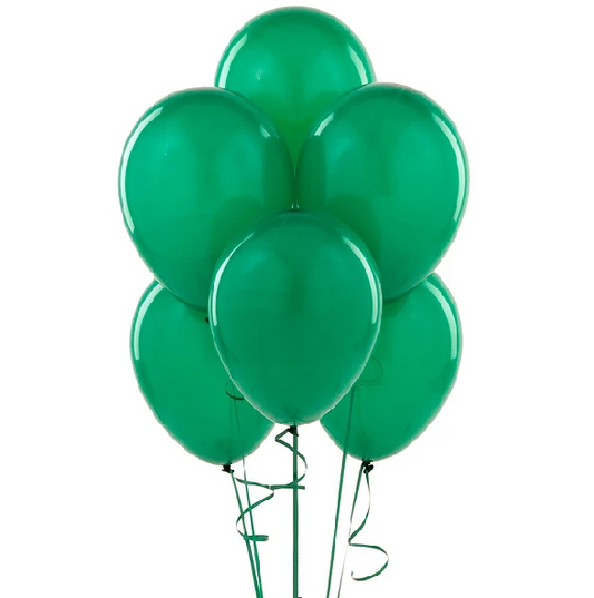 Globos Látex 9" Verde Oscuro x 25 Uni.
