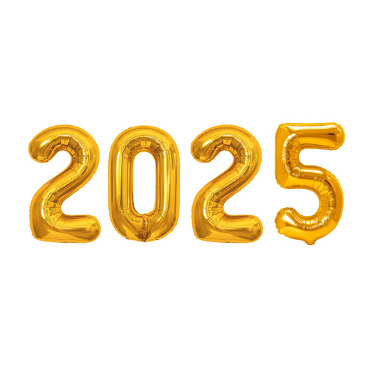 Globos Metalizado Números 2025