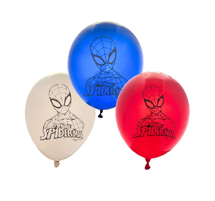 Globos Latex Spiderman x 12 Uni