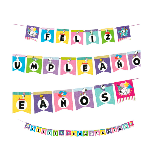 Guirnalda Feliz Cumpleaños Snoopy x 1 Uni.