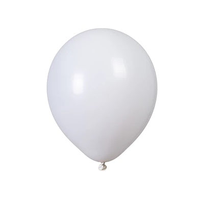 Globos Látex 9" Liso Blanco x 25 Uni