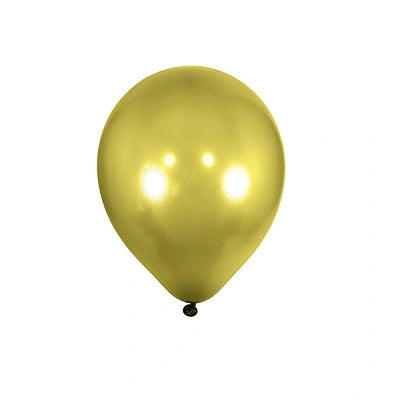 Globo Látex 9" Metal Reutter Dorado x 50 Uni