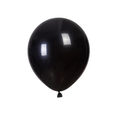 Globos Látex 9" Liso Negro x 25 Uni