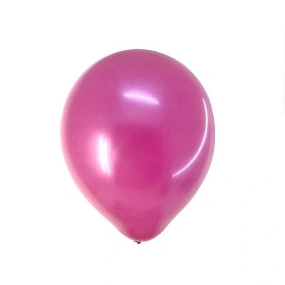 Globo Látex 9" Metal Fucsia x 25 Uni