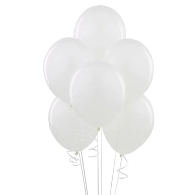 Globos Látex 9" Reutter Blanco x 50 Uni