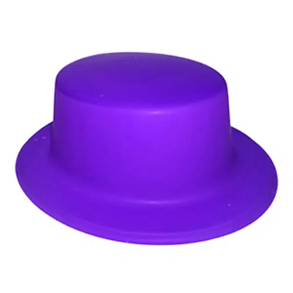 Gorro Chaplin Plástico Fluor Morado x 1 Unidad