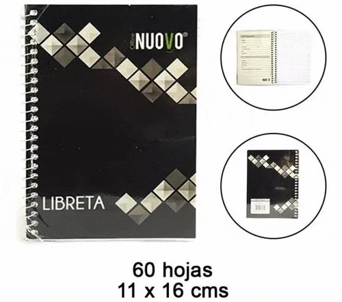 Libreta Espiral 16 x 11 cms Nuovo