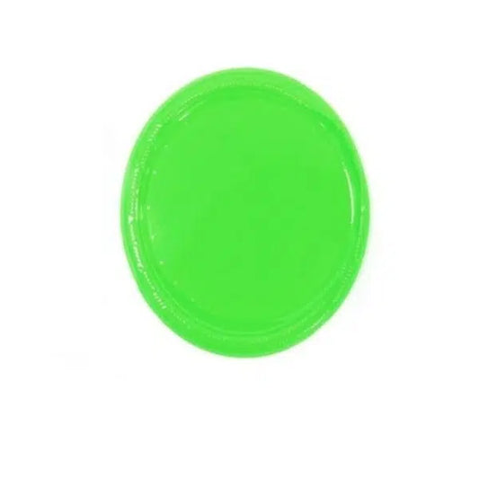Plato plastico verde