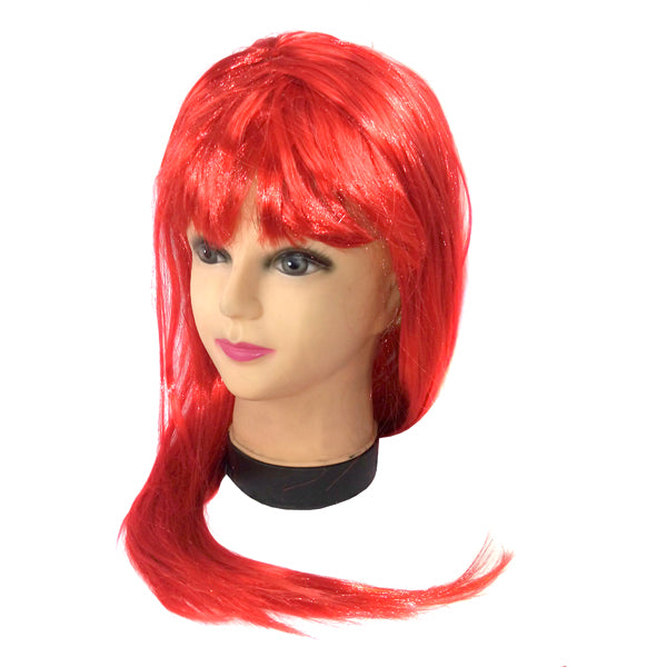 Peluca Larga Roja X 1 Uni