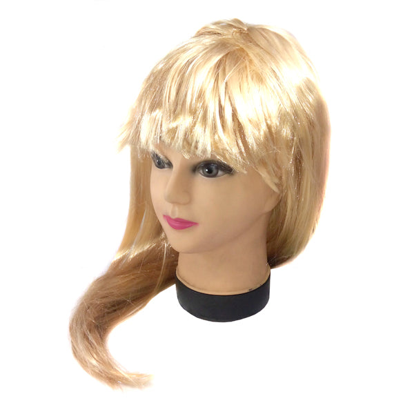 Peluca Larga Rubia X 1 Uni