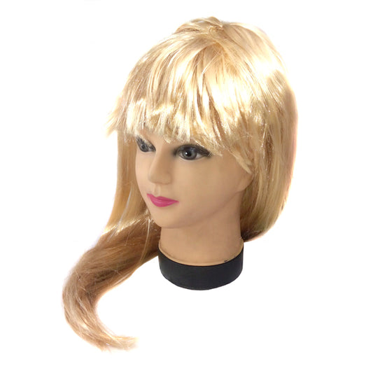 Peluca Larga Rubia X 1 Uni