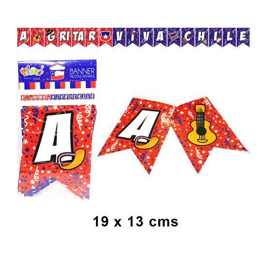 SKU 23010 BANDERIN A GRITAR VIVA CHILE $1.490