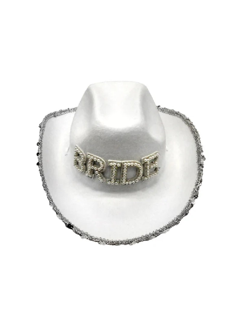 Sombrero De Vaquero Blanco Bride