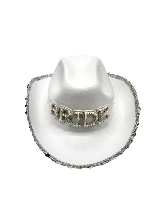 Sombrero De Vaquero Blanco Bride