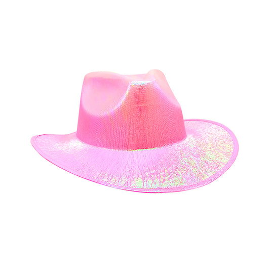 Sombrero De Gorro Vaquero Rosa Nacarado