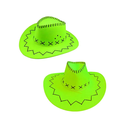 Sombrero Vaquero Verde Flúor