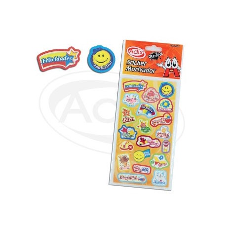 Stickers para motivar a los niños en tareas y trabajos SKU A510016