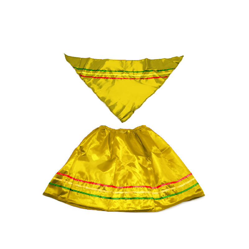 Traje Nortino Niña Amarillo Talla M