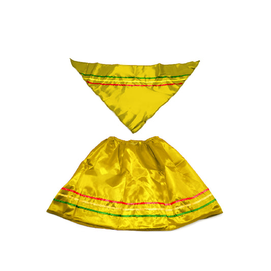 Traje Nortino Niña Amarillo Talla M