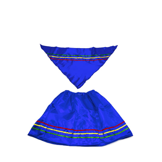 Traje Nortino Niña Azul Talla M