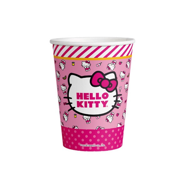 Vasos Polipapel Hello Kitty x 6 Uni.
