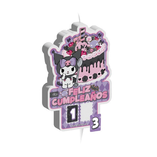 Vela Cumpleaños Kuromi x 1 Uni.